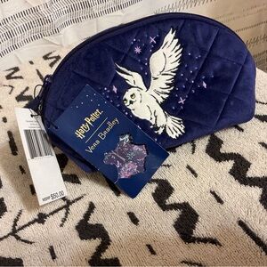 Vera Bradley Harry Potter Blue Pouch with Owl Design